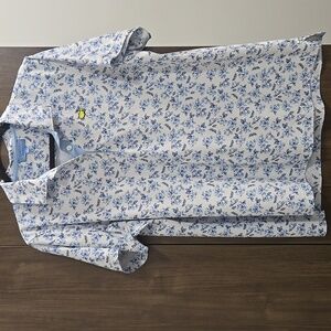 Magnolia Lane-2024 Masters Augusta Nationals FLORAL Golf Polo Shirt-Size XL